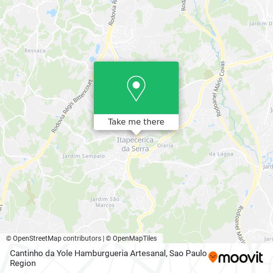 Cantinho da Yole Hamburgueria Artesanal map
