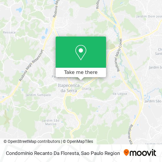 Condomínio Recanto Da Floresta map