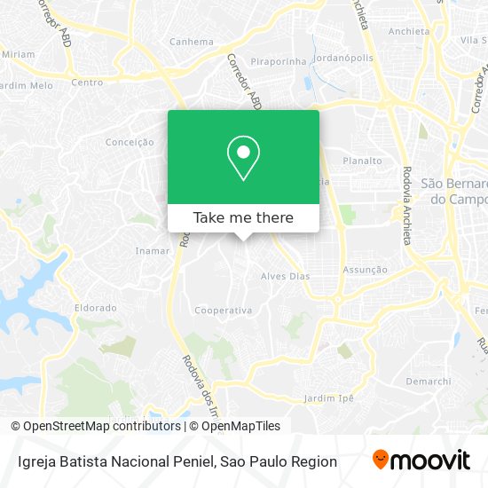 Igreja Batista Nacional Peniel map