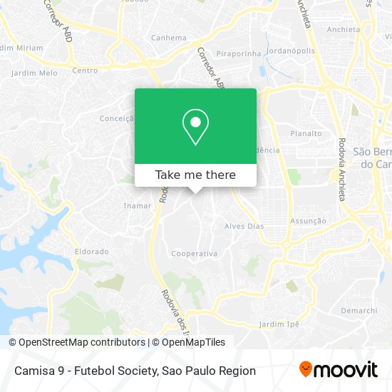 Camisa 9 - Futebol Society map