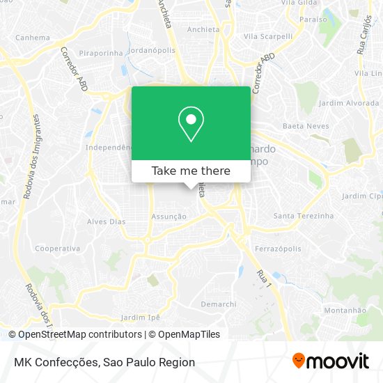 MK Confecções map