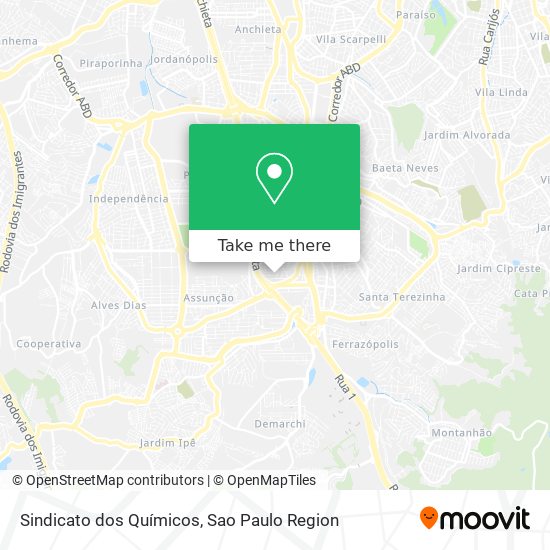 Sindicato dos Químicos map