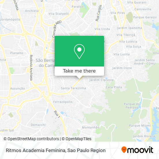 Ritmos Academia Feminina map