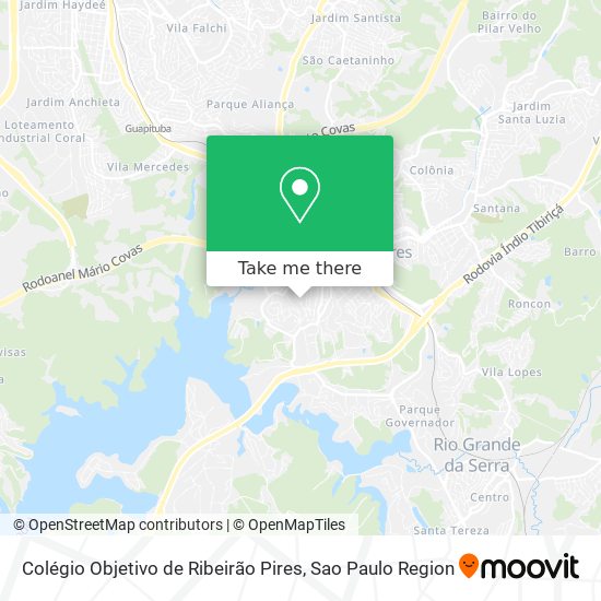Colégio Objetivo de Ribeirão Pires map