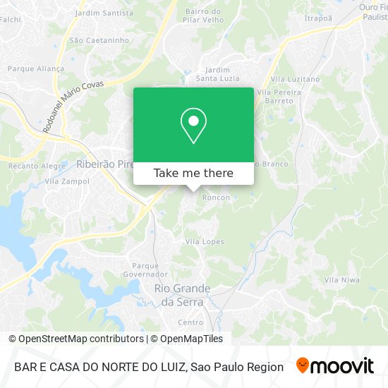 BAR E CASA DO NORTE DO LUIZ map