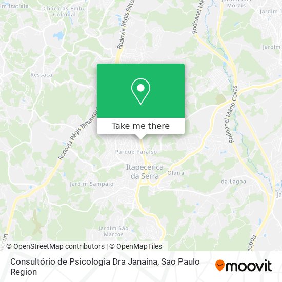 Consultório de Psicologia Dra Janaina map