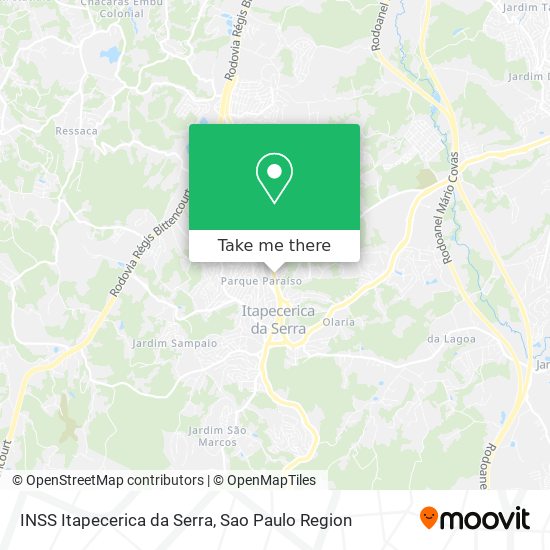 Mapa INSS Itapecerica da Serra