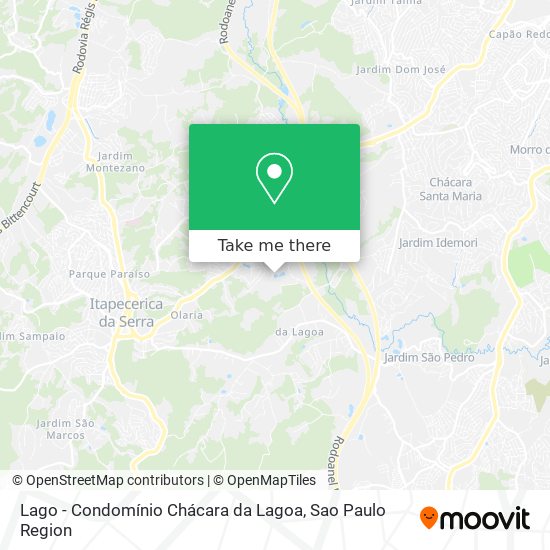 Mapa Lago - Condomínio Chácara da Lagoa