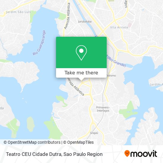 Mapa Teatro CEU Cidade Dutra