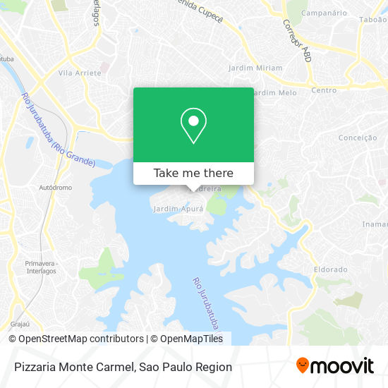 Pizzaria Monte Carmel map