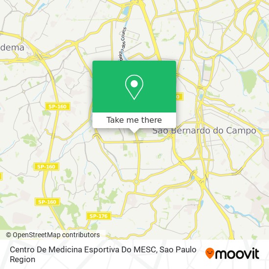 Centro De Medicina Esportiva Do MESC map