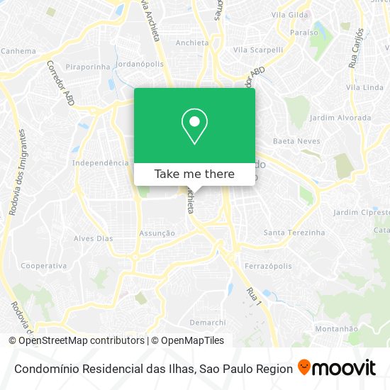 Mapa Condomínio Residencial das Ilhas