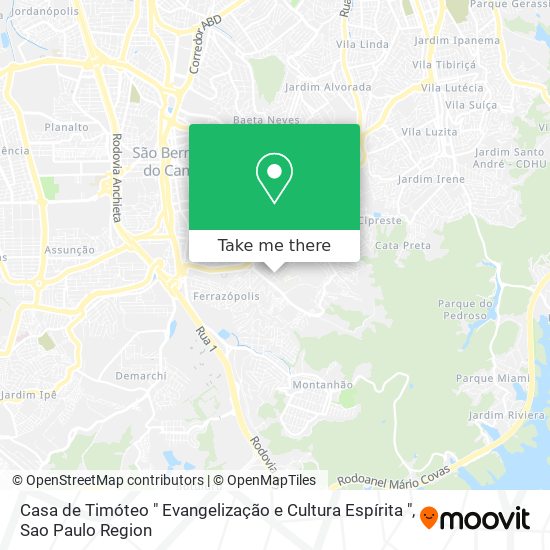 Casa de Timóteo " Evangelização e Cultura Espírita " map