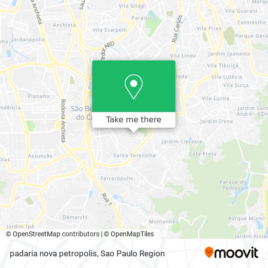 padaria nova petropolis map