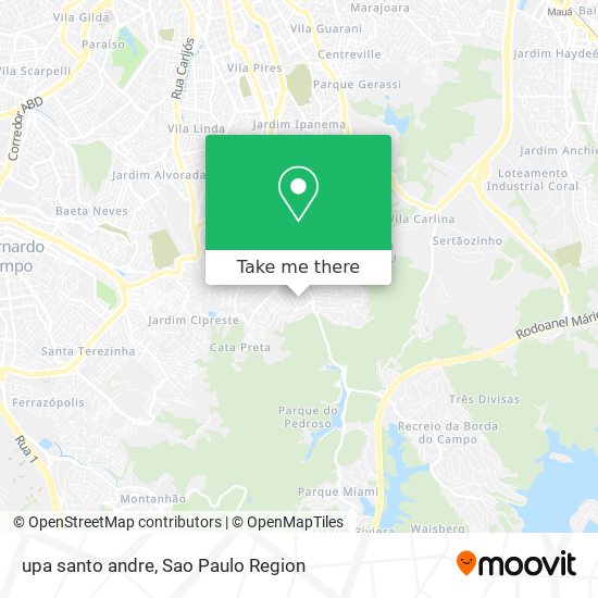 Mapa upa santo andre