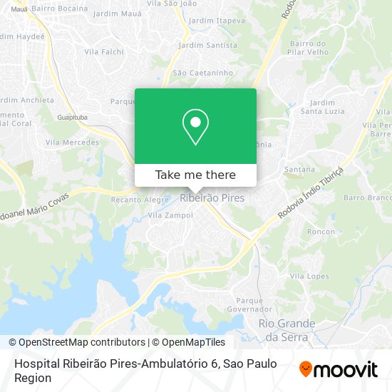 Hospital Ribeirão Pires-Ambulatório 6 map