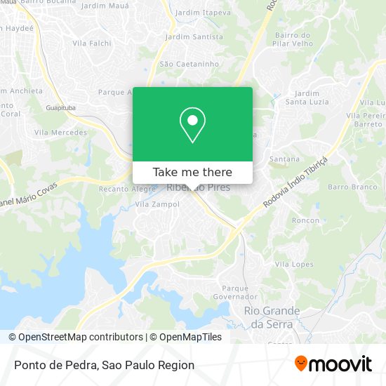 Ponto de Pedra map