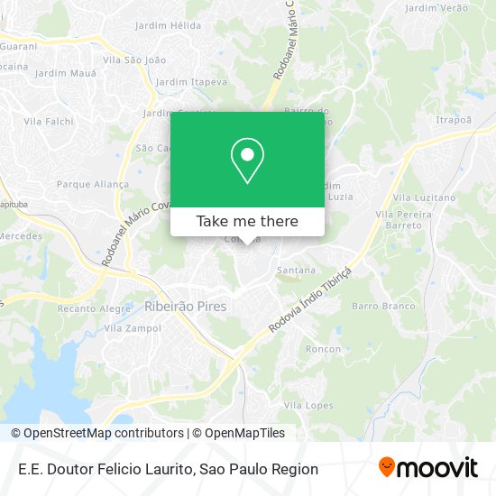 E.E. Doutor Felicio Laurito map