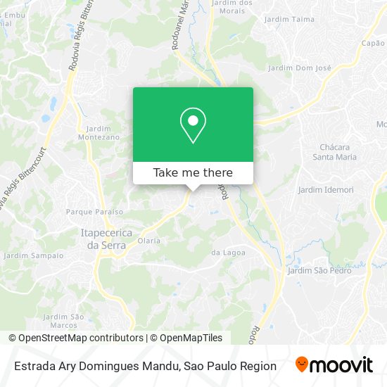 Estrada Ary Domingues Mandu map