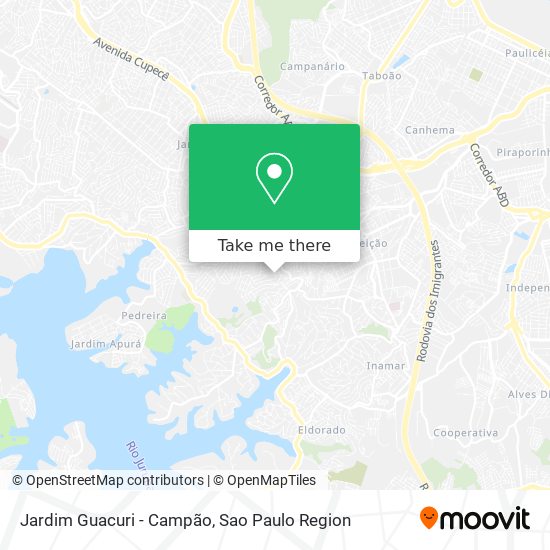 Jardim Guacuri - Campão map