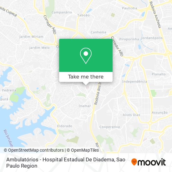 Ambulatórios - Hospital Estadual De Diadema map