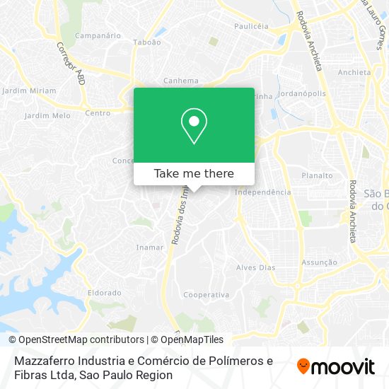 Mazzaferro Industria e Comércio de Polímeros e Fibras Ltda map