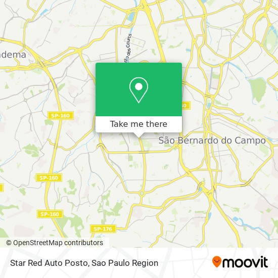 Star Red Auto Posto map