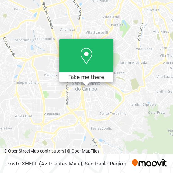 Posto SHELL (Av. Prestes Maia) map