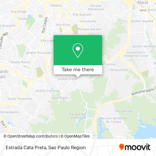 Estrada Cata Preta map