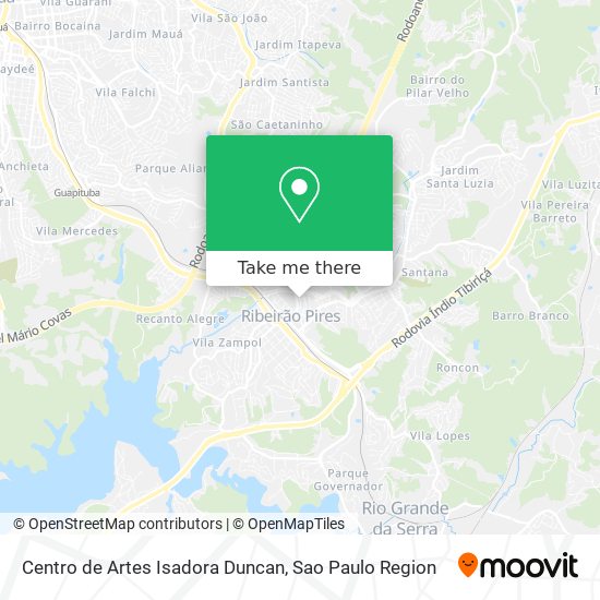 Centro de Artes Isadora Duncan map