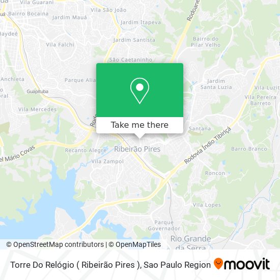 Torre Do Relógio ( Ribeirão Pires ) map
