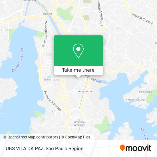 UBS VILA DA PAZ map