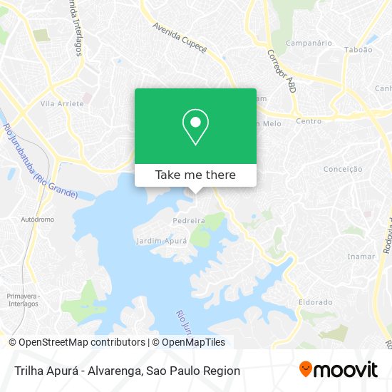 Trilha Apurá - Alvarenga map