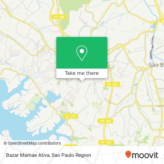 Bazar Mamae Ativa map
