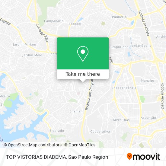 TOP VISTORIAS DIADEMA map