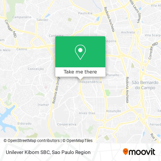 Mapa Unilever Kibom SBC