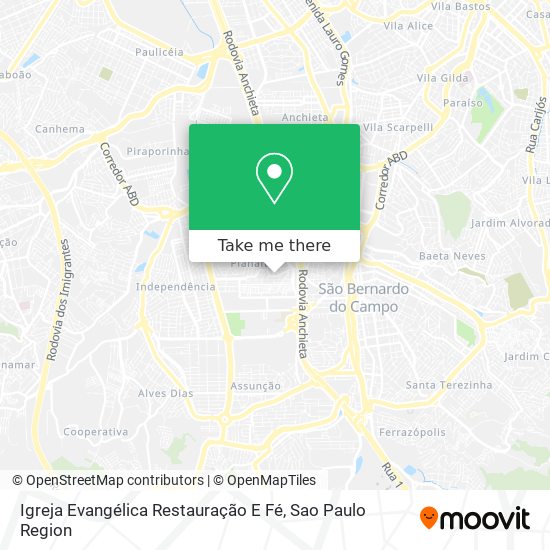 Igreja Evangélica Restauração E Fé map