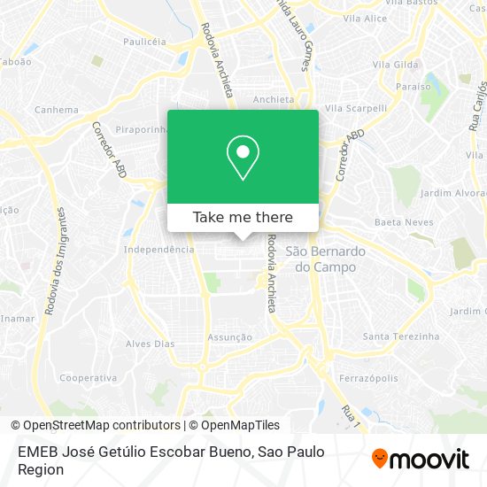 EMEB José Getúlio Escobar Bueno map