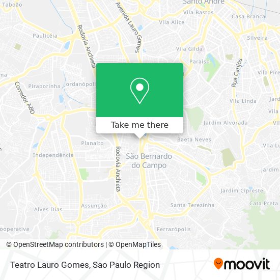 Teatro Lauro Gomes map