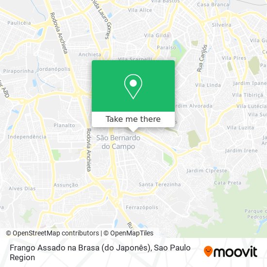 Frango Assado na Brasa (do Japonês) map