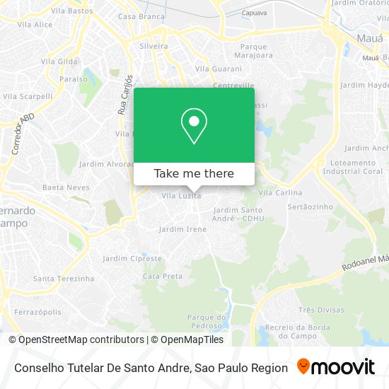 Conselho Tutelar De Santo Andre map