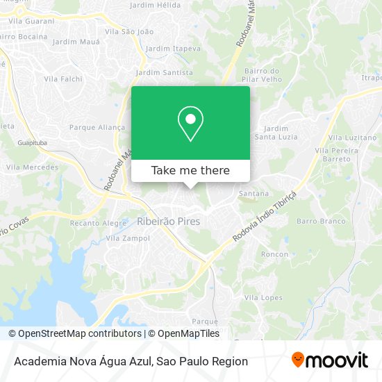 Academia Nova Água Azul map