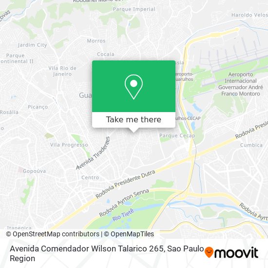 Mapa Avenida Comendador Wilson Talarico 265