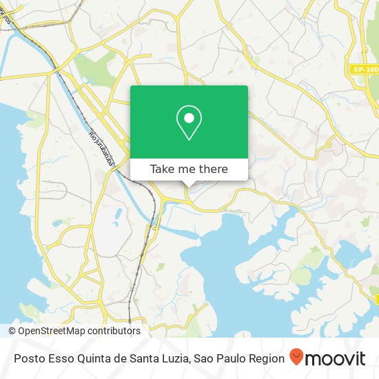 Mapa Posto Esso Quinta de Santa Luzia
