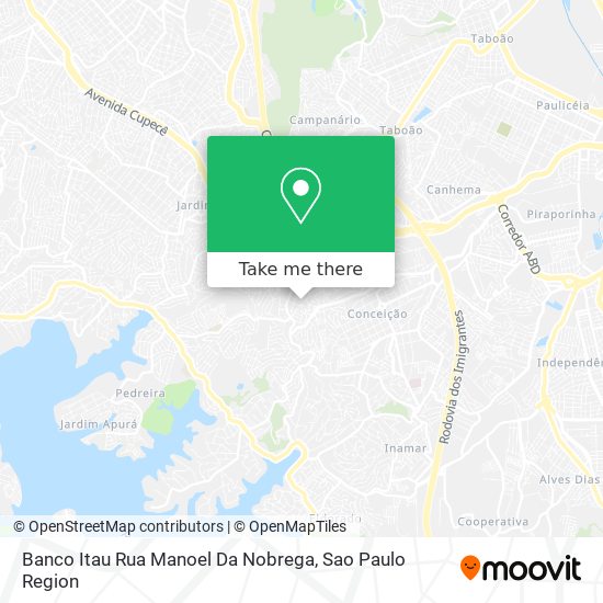 Mapa Banco Itau Rua Manoel Da Nobrega