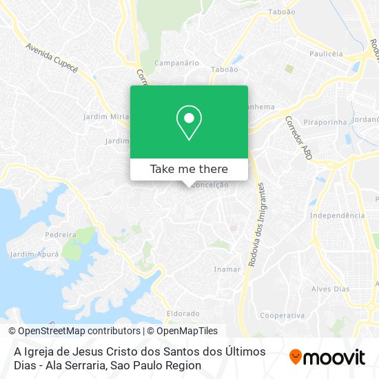 Mapa A Igreja de Jesus Cristo dos Santos dos Últimos Dias - Ala Serraria