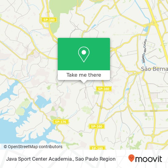Mapa Java Sport Center Academia.