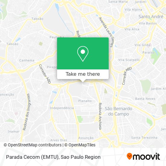 Parada Cecom (EMTU) map