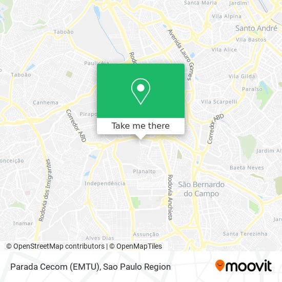 Mapa Parada Cecom (EMTU)