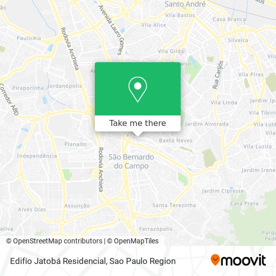 Edifío Jatobá Residencial map